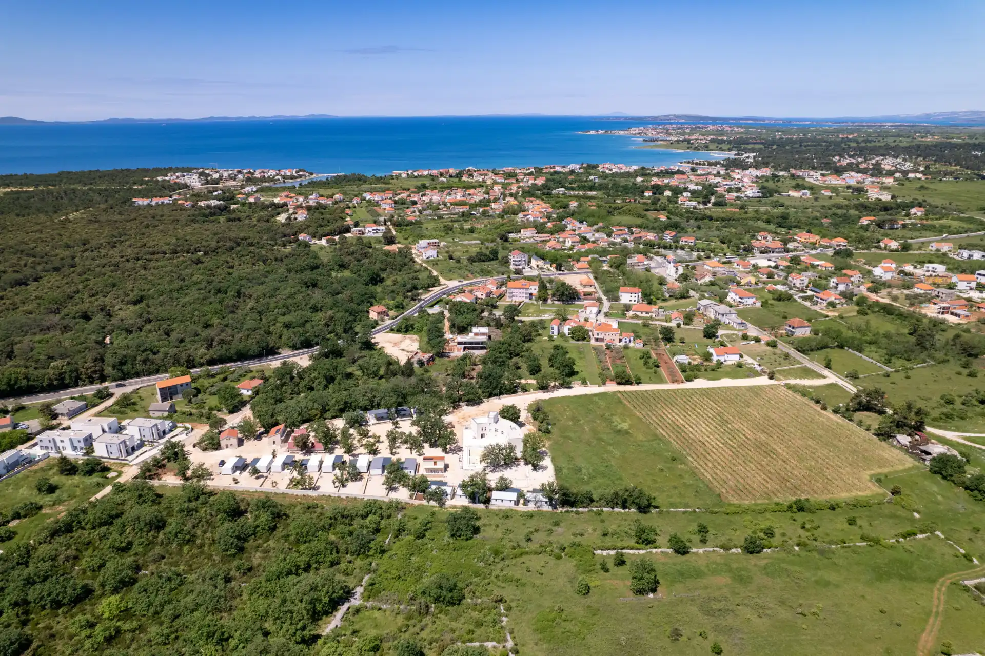 Zaton by Zadar aerial image